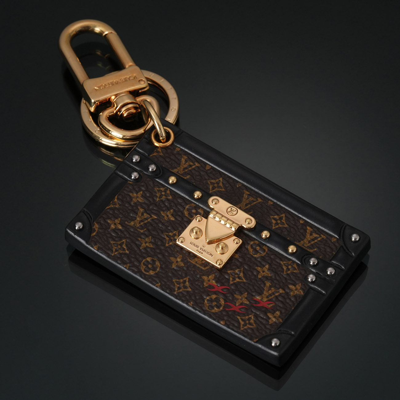LOUIS VUITTON(USED)루이비통 M78618 모노그램 쁘띠 말레 레더 키링